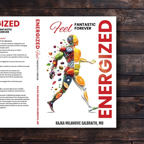 Design a New York Times Bestseller E-book and book cover for my book: Energized Réalisé par designers.dairy™