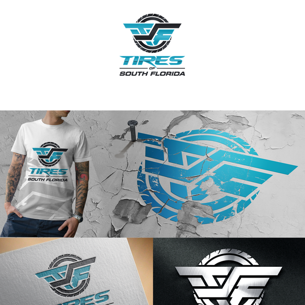 Diseño de epayWins titulado "Freaking Awesome Logo for Tires of South Florida"