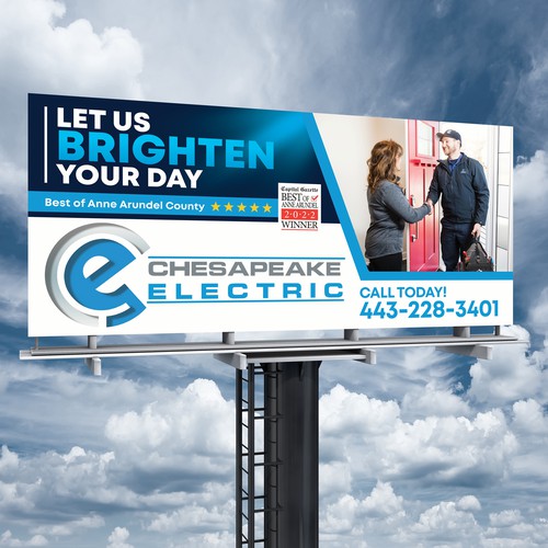 Chesapeake Electric Billboard Design by SoftSkills