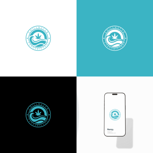Chillwater Cannabis Shop Logo - Calm the Noise, Find Your Better Design by Renzy.