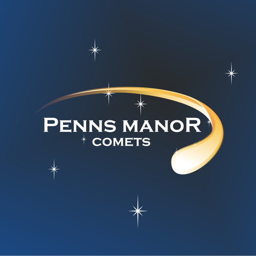 Create a Brand Logo for the 'Penns Manor Comets' with Comet logo! Diseño de Chua_PARK