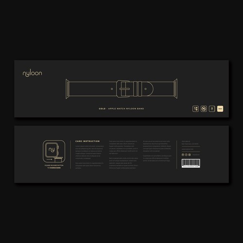 Packaging Design for custom made watch bands Design by ZecuroX