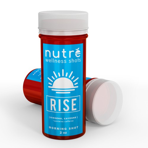 Small Wellness Shot Label! Design by interaksi