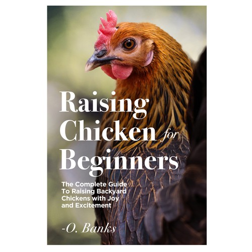 An attractive book cover design for beginners to chicken raising-ontwerp door arté digital graphics