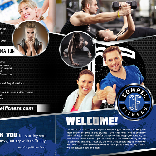 New client inspiration pamphlet for personal training business
