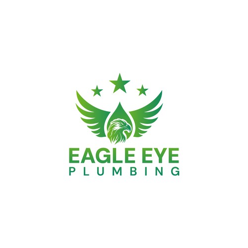 Eye catching and very marketable logo for plumbing company. The company name is Eagle Eye Plumbing Design by DeftArts