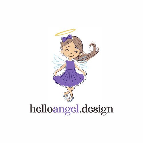 Design Design fun branding pack for little girl's dress brand (logo, biz card, clothing tag, shopping bag) di Hadeboga Studio