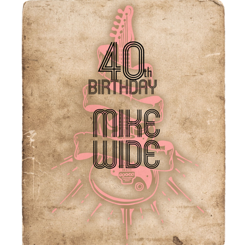 Vintage album cover for birthday Design by Triki Mehdi