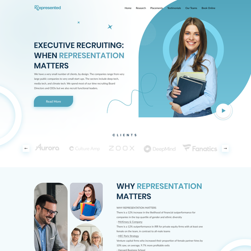 Designs | Sleek, modern website for executive recruiting business | Web ...
