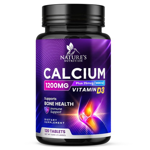 Calcium Plus Vitamin D3 Design Needed for Nature's Nutrition Design by Davi Giolo ★