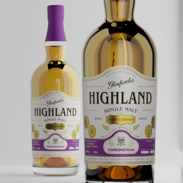Whiskey label design