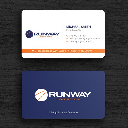 Runway Logistics Business Card Design by Roni_
