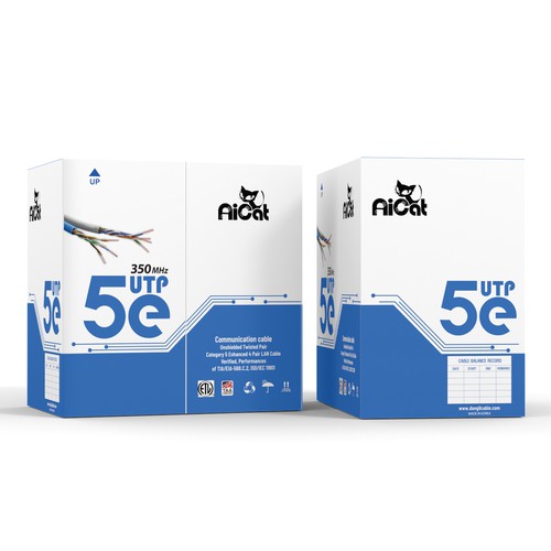 Ethernet Cable box design with modern style Design by Packagingholic