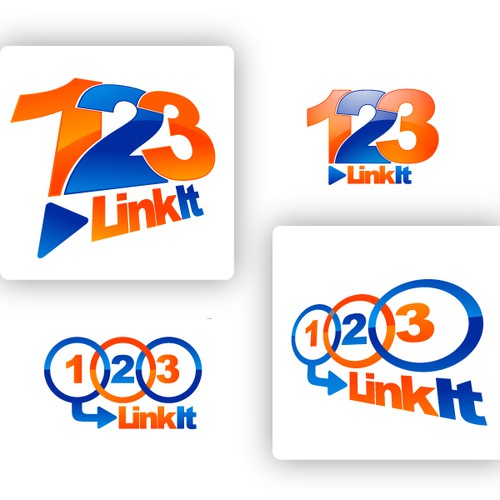 Web 2.0 Logo for 123LinkIt.com Design by Gideon6k3