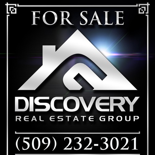 Create an elegant real estate sign that you will remember every time someone mention real estate Design by Drutu