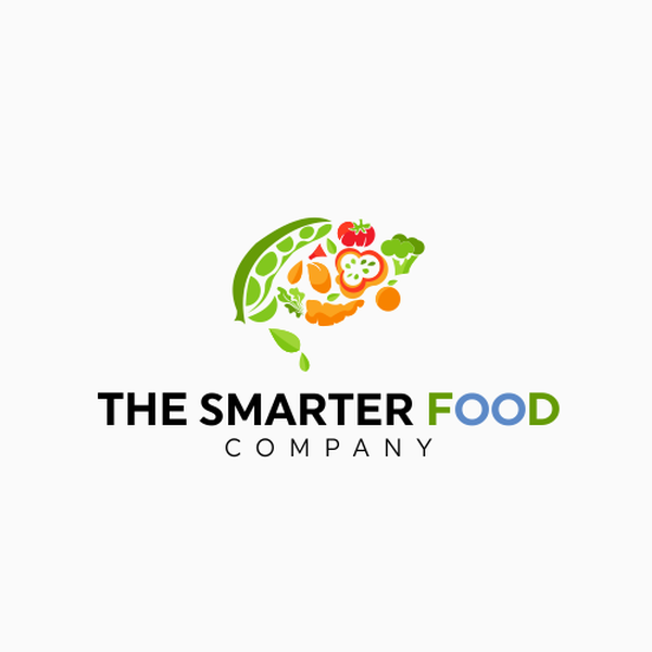 Design by Artinfinity. titled "Combine brain and healty food"