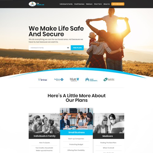 Established health insurance website in need of creative and original re-think Diseño de Maddy Creative