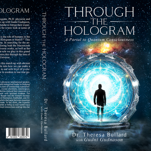 Futuristic Book Cover Design for Science & Spirituality Genre Design by H-Izz Design