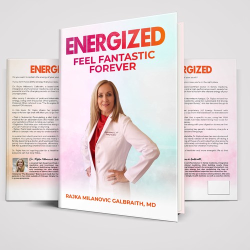 Design a New York Times Bestseller E-book and book cover for my book: Energized Ontwerp door ☑️ CreativeClan.™  ✌