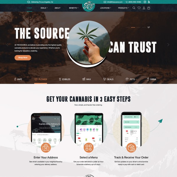 THE SOURCE WEB & MOBLE APP DESIGN