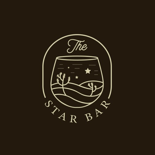 A Bar with Joshua Trees all around Design von Jacob Gomes