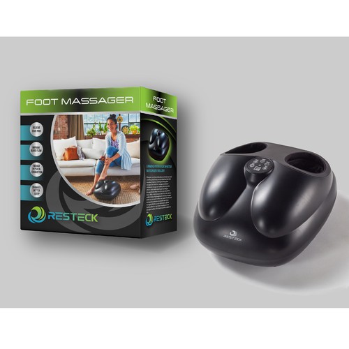 "FOOT MASSAGER Needs A POWERFULL Box Design" Design by DSB Graphic Design