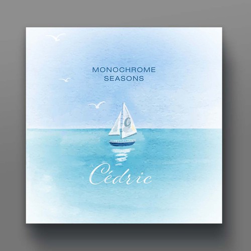 Design an album cover art for ambient guitar artist Monochrome Seasons (album dedicated to my son) Design by P I X 3 L