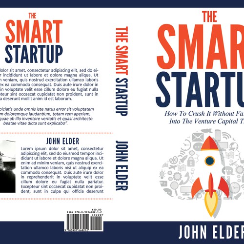 Book cover for my new book: "The Smart Startup" Design by Mila.