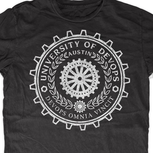 University themed shirt for DevOps Days Austin Design por Simeo