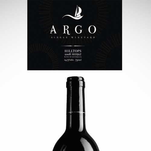 Sophisticated new wine label for premium brand Design by Neric Design Studio