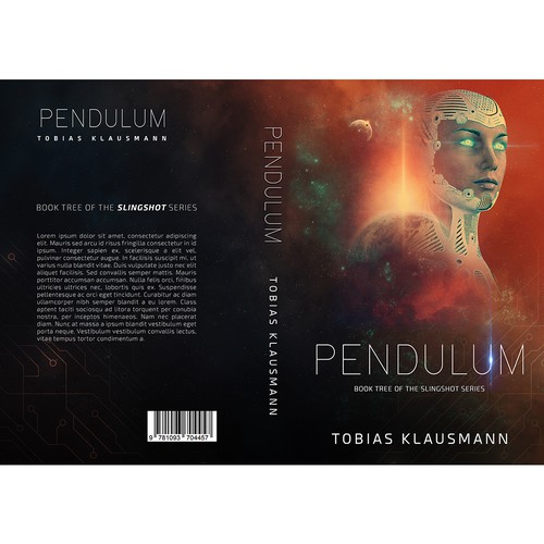 Book cover for SF novel "Pendulum" Ontwerp door LMess