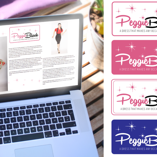 Create a captivating pinup logo design with a twist for Peggie Black Design réalisé par Maya984