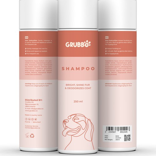 Design label for dog shampoo Design by Imee008