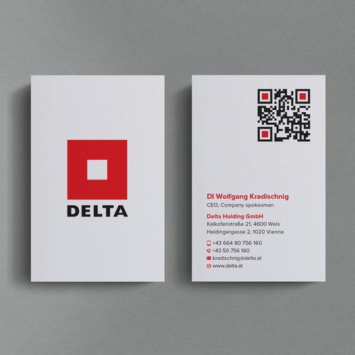 DELTA Business Card Relaunch Design by Birendra Chandra Das