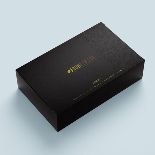 Packaging design for a premium coffee gift box Design by Leoxgfx