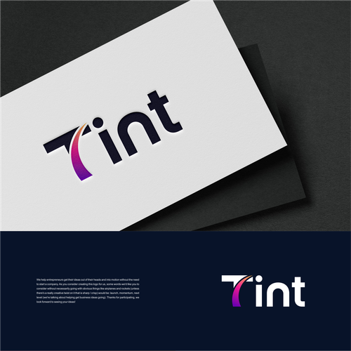 Design a logo for TINT - a fresh take on entrepreneurship Design réalisé par Artvin