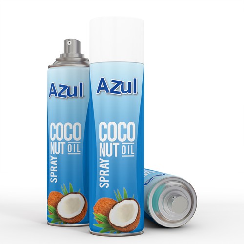 Create Product Extension for Azul Coconut Product - Azul Coconut Oil Spray Design von interaksi