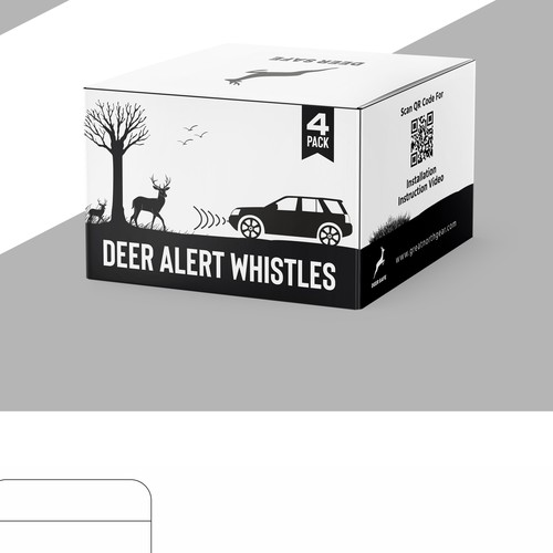 Deer safe whistles box design to appeal to rural drivers, Product  packaging contest