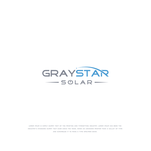 Design di GrayStar Solar Logo Contest di Sunrise.