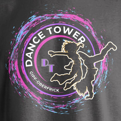 T-shirt Design - Dance Tower Design by mozaikworld