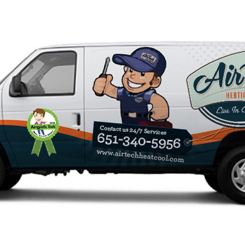 Create the next signage for Airtech heating and cooling Design by Priyo