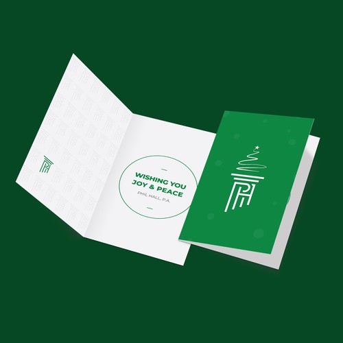 Logo Turned Into Holiday Cards Design by Richmore ♛