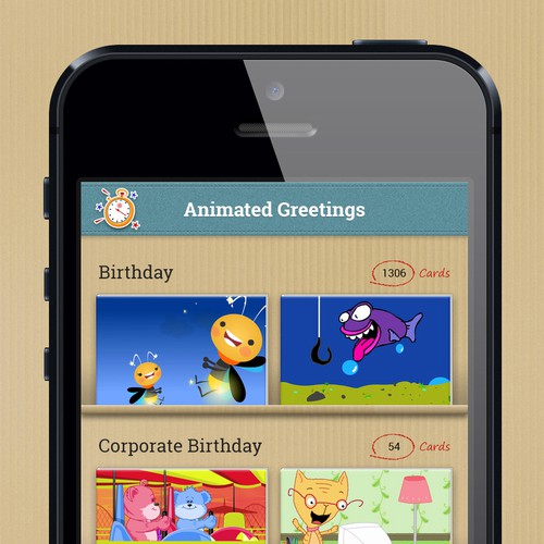 Iphone App Homepage Design
