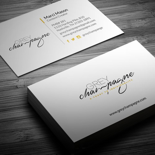 Blogger Business Card | Business card contest