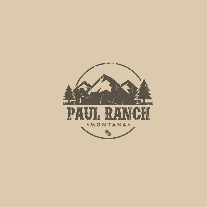 Create a logo for advertising and merchandising Paul Ranch Montana ...
