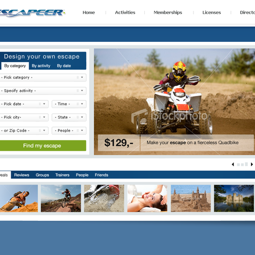 Design di ESCAPEER.COM <--  ;)  --> {a FaceySpacey Web 2.0 Design Contest} di Netraam