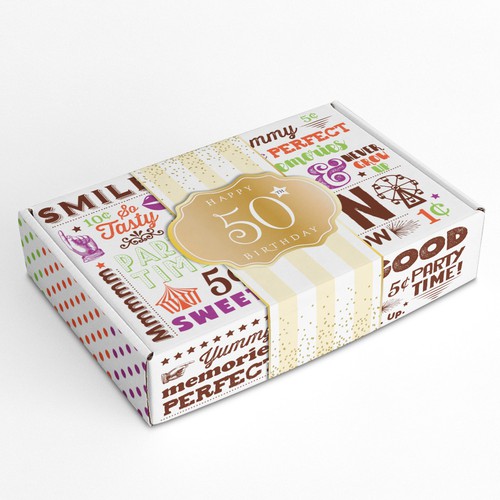 Design An Interesting Retail Vintage Candy Box / Subscription Candy Box!  (non gender or age specific, see details) Design by HollyMcA