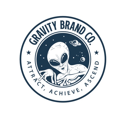 Logo for Gravity Brand Co. Design by websmartusa