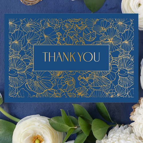 Design Thank you card design por ivala