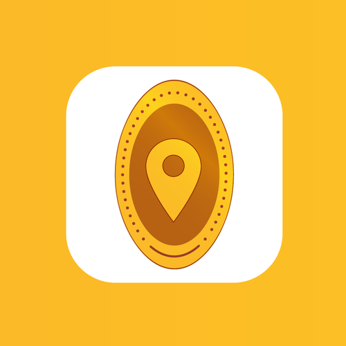 Modern iOS app - pressed penny locator app designed for coin collectors Design by MAM2
